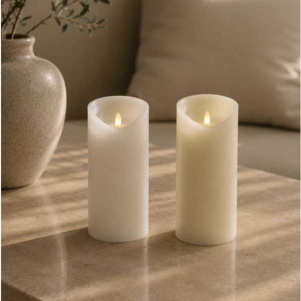 Vela artificial led 7.5*15 1425 blanca