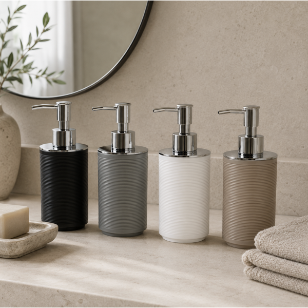 Dispenser baño rayas 6.8*18.5 3103