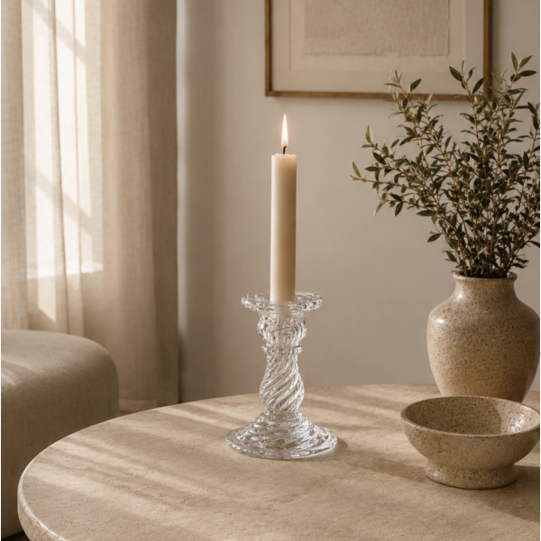 Candelabro vidrio 10*7 4544