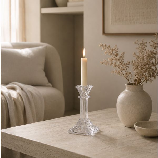 Candelabro vidrio 16*8.5 4550