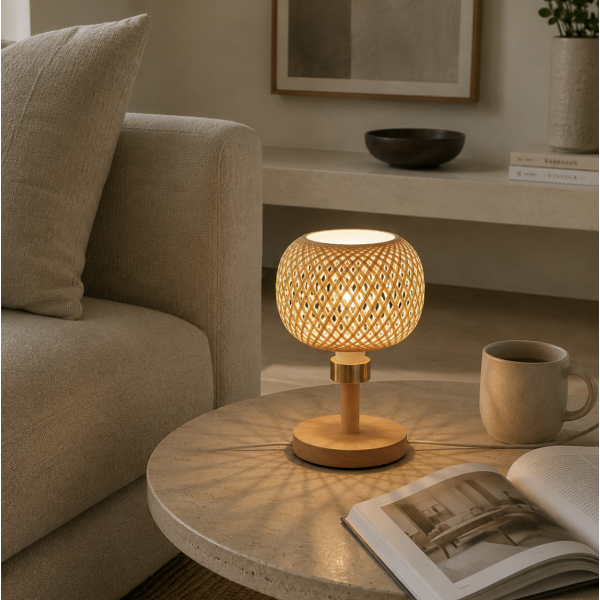 Lampara rattan 25' 3978