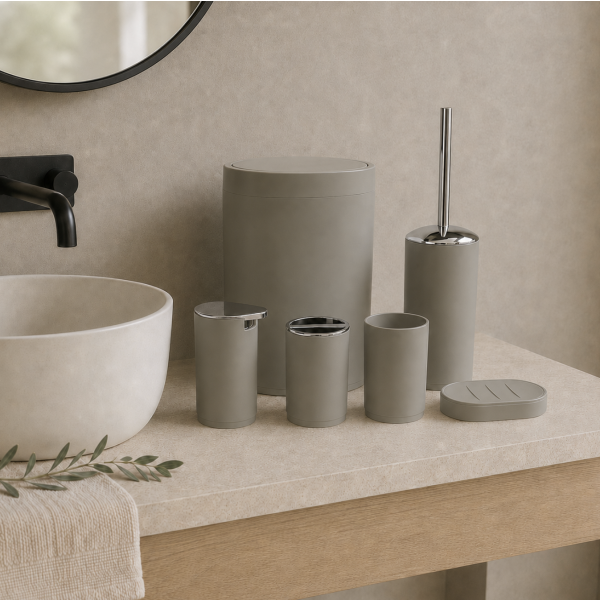 Set de baño 6 piezas 3009 beige