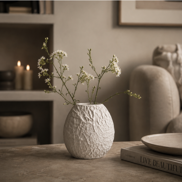 Florero relieve oval 17.5*15 1492/3450