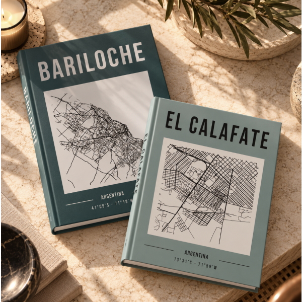 Caja libro set x2 cc207 bariloche / calafate