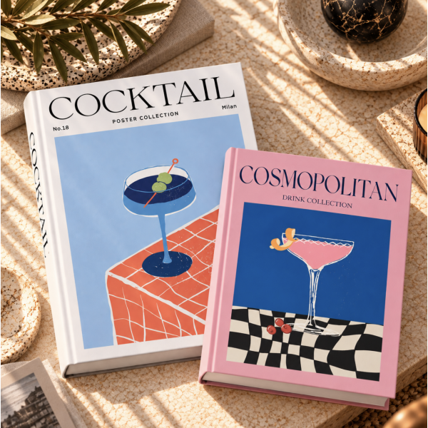 Caja libro set x2 cc203 Cocktail / Cosmo