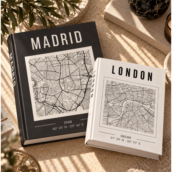 Caja libro set x2 cc201 Madrid / London