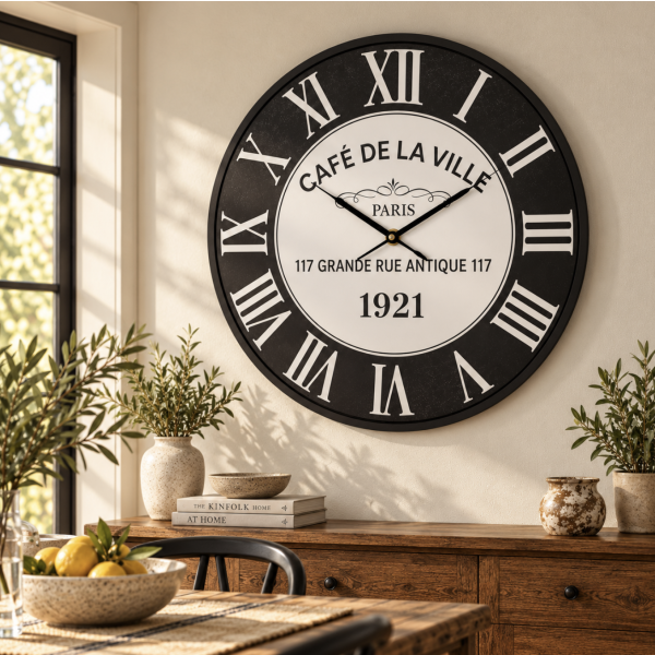 Reloj de pared 60 8095 cafe de la ville