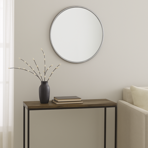 Espejo circular 70 cm 6370 PLATEADO