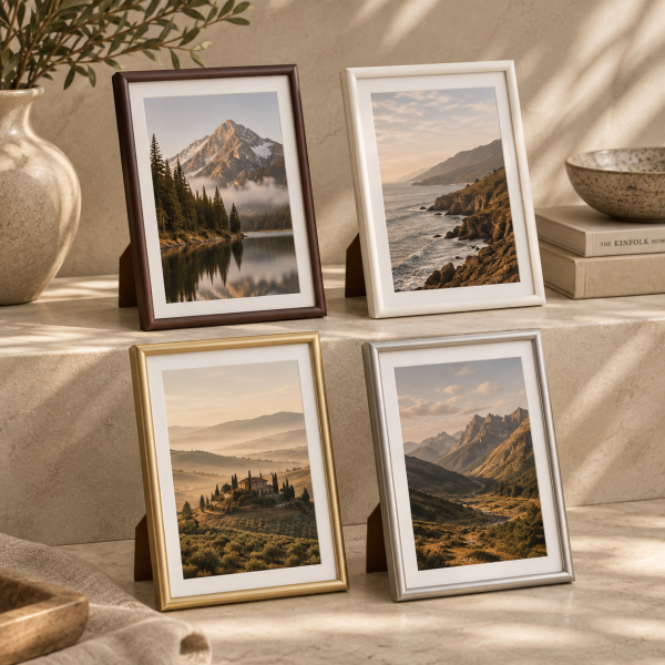 Marco para fotos metalizado 20*30 108.82 dorado