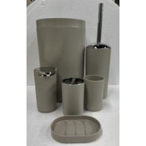 Set de baño 6 piezas 3009 beige