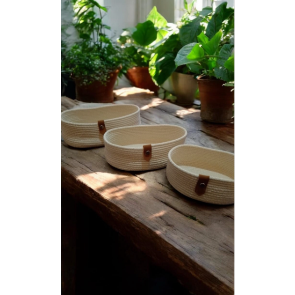 Cesta oval chica wata 