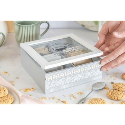 Caja para té 4 divisiones 9441