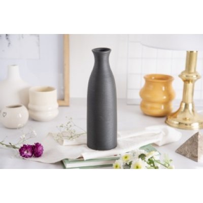 Jarron ceramica negro 8832 25 cm