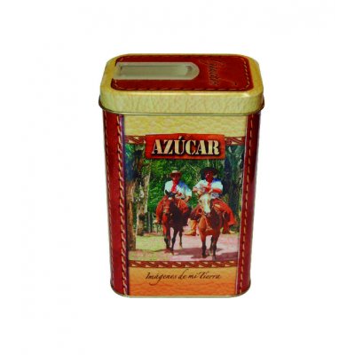 Lata azucar rect alta pico vertedor 
