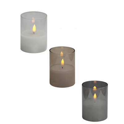 Vela con recipiente de vidrio 7.5*7.5*10 1406