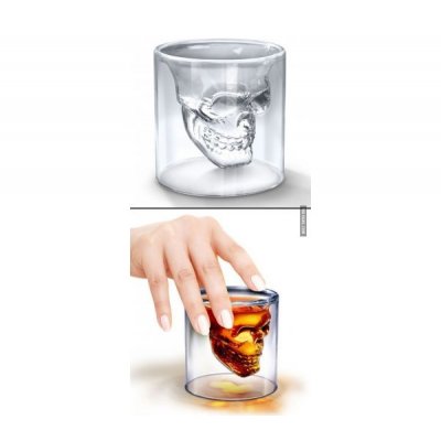 vaso doble vidrio caravera 120 ml 3003 golx