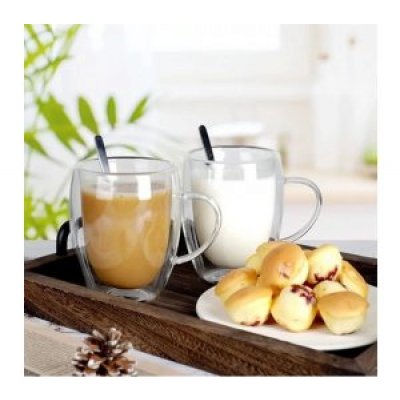 Taza doble vidrio 350ml 3102