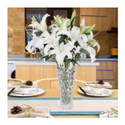 Florero de vidrio 18*7 cm 3831