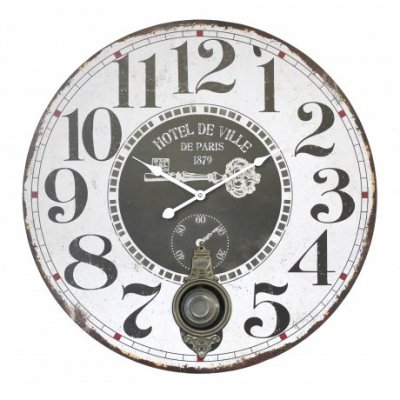 Reloj de pared c/pendulo 58 cm madera 0994