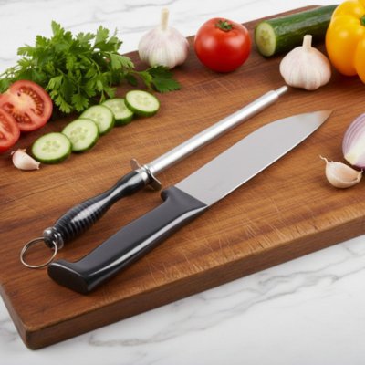 Set de cuchillo y chaira 27 cm 2338
