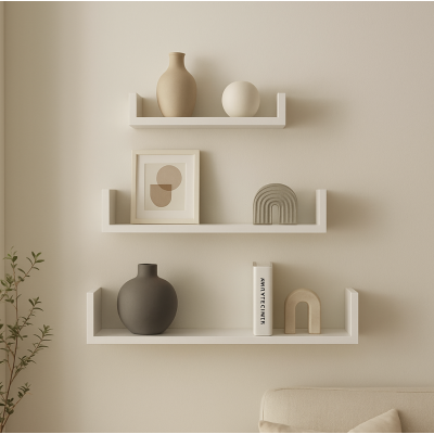  Repisa set x3 madera RM3432 Blanco