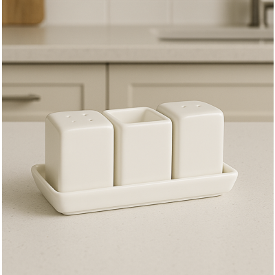 Set especiero ceramico x3