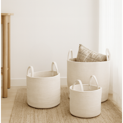 cesto con manija 26*30 mediano nordica
