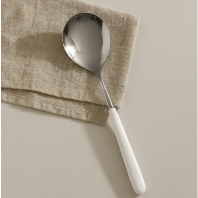 Cuchara acero blanco 24 