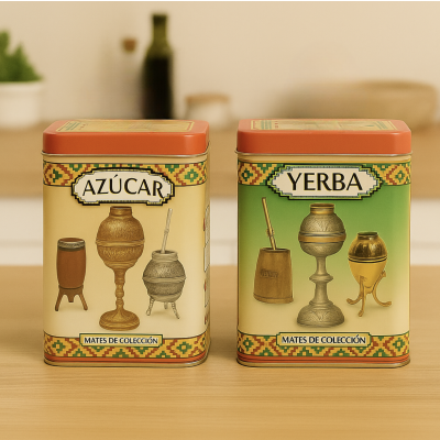 Lata yerba alta vertedora mates 