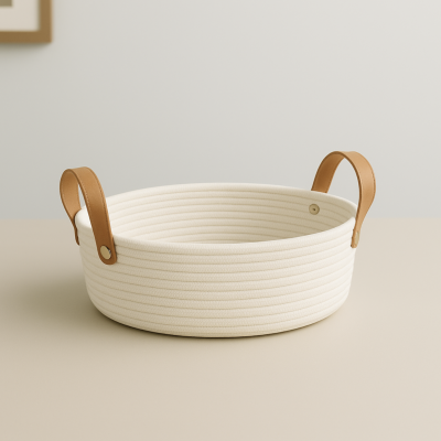 Cesta oval con manija nordica chica