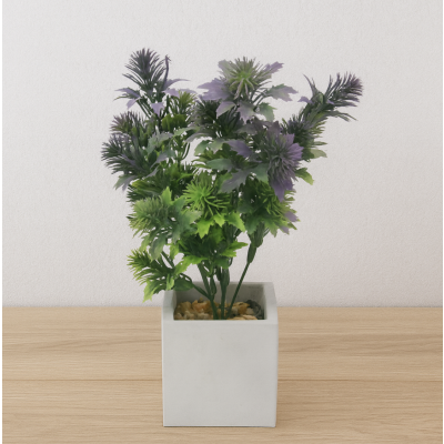Planta artificial violetas