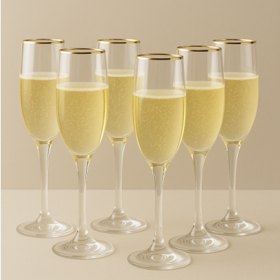 Copas dore set x6 champagne