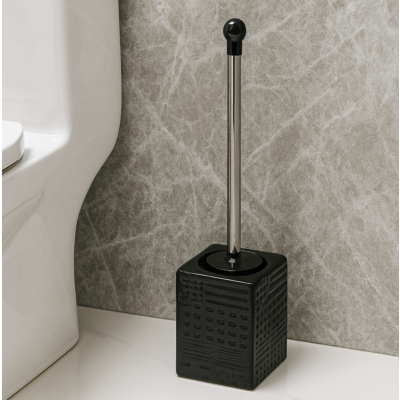 Cepillo para baño ceramica negro 2103