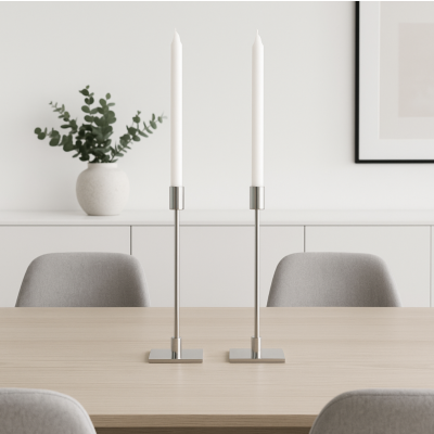 Candelabro Nickel porta vela 41 4102