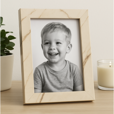 Marco para foto marmolado 13*18 beige 5037.6