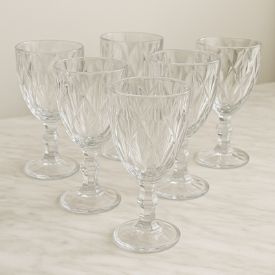 Copas de vidrio set x6 235 ml 5300