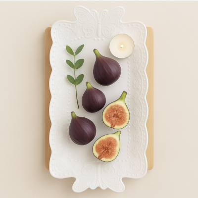 Bandeja ceramica labrada Mariposa 1473