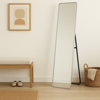 Espejo de pie 160*40 plateado