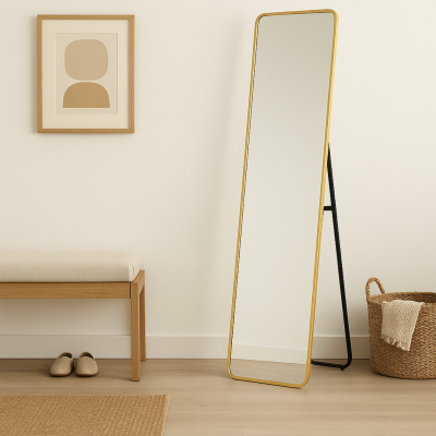Espejo de pie 160*40 dorado