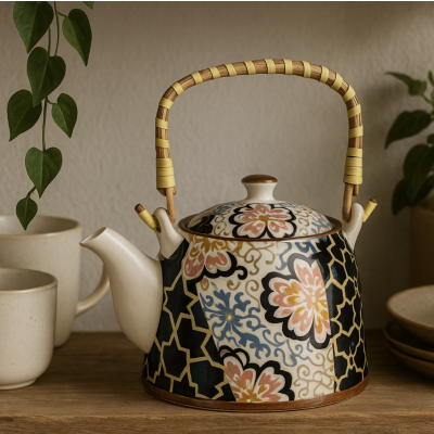 Tetera Collage Floral grande