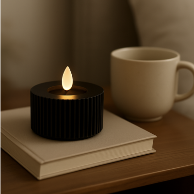 Vela led negra 1221