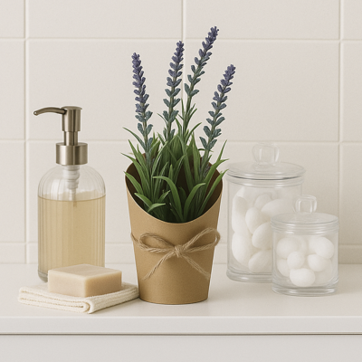 Planta artificial lavanda purpura