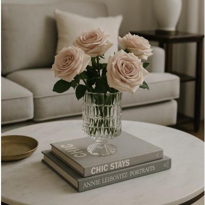 Florero de vidrio 17.5*10 3847