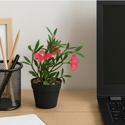 Planta artificial flores rosadas 9*19 7081 