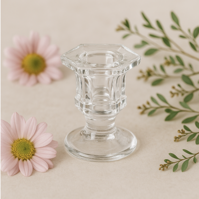 Porta vela vidrio 6*4.5 3856