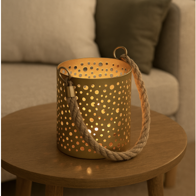 Fanal burble con vela led dore