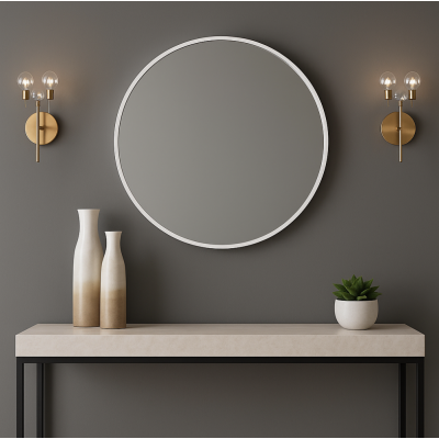 Espejo Circle Blanco 50 