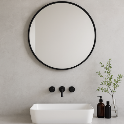 Espejo Circle Negro 50