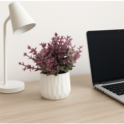 Planta artificial flores lilas 1177