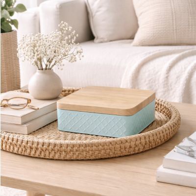 Lata Lulet cuadrada aqua